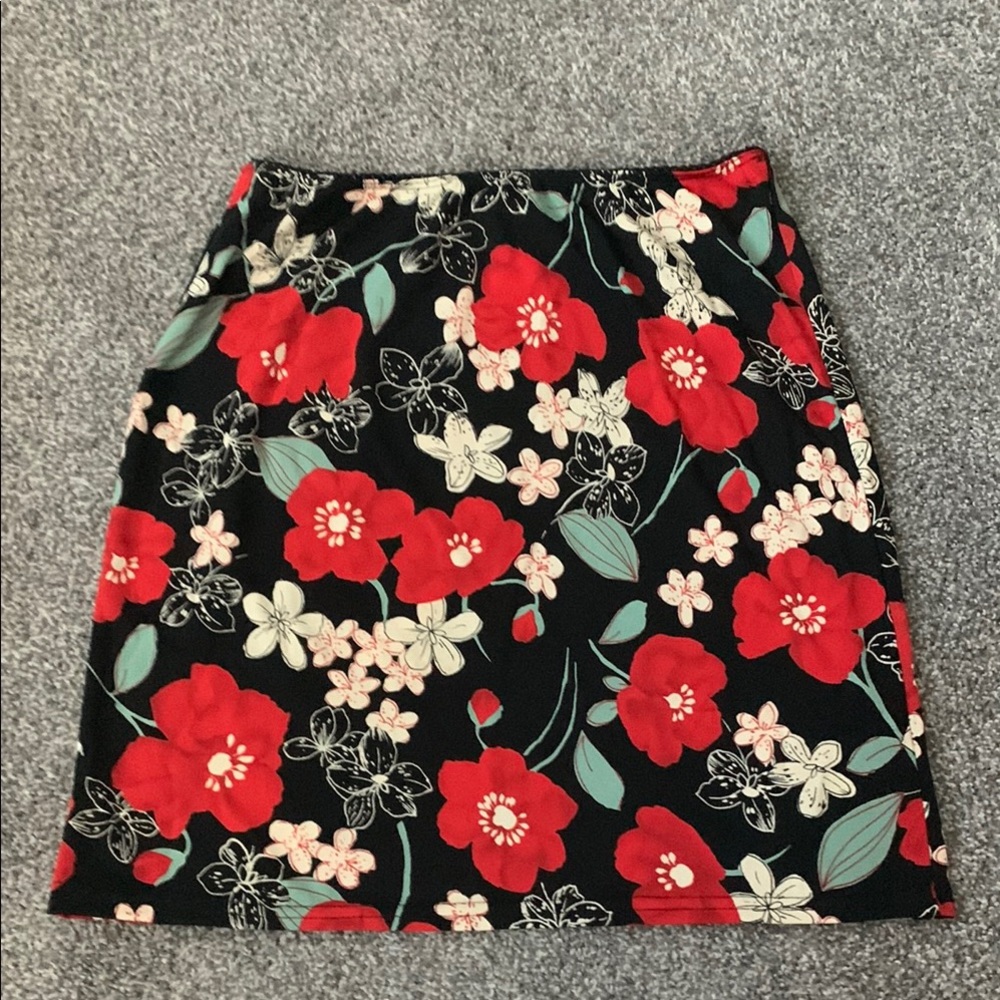 Vintage 90’s Red and Cream Mini Pencil Skirt